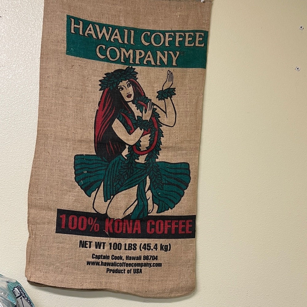 Burlap Kona Coffee Bag